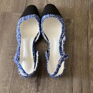 BCBGenerationTillie Flat Slingback Heeled Size 8.5, Color Multi Colored